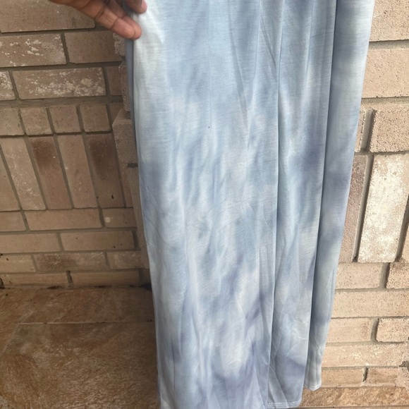 Tie Dye Wide Leg Cami Jumpsuit Casual Crew Neck Sleeveless Jumpsuit OS - Picture 3 of 3